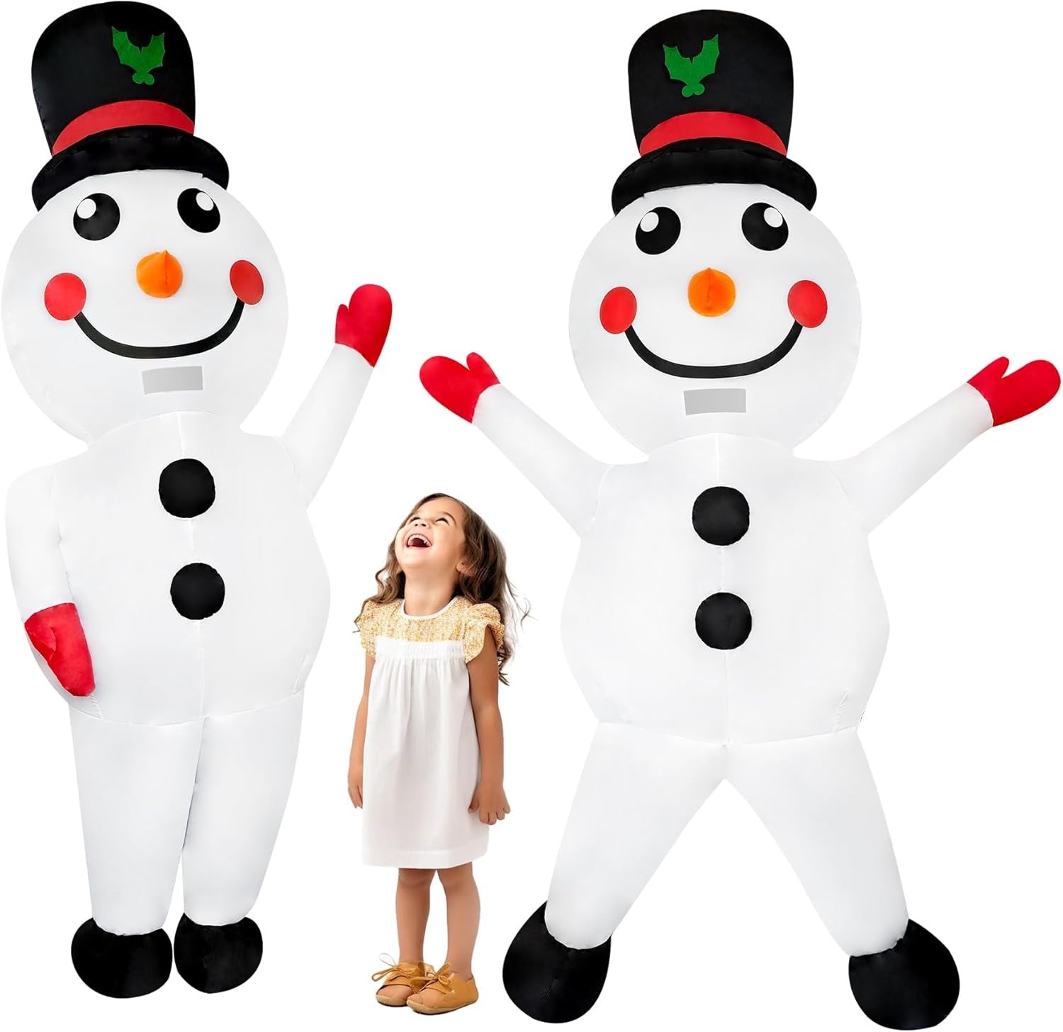 Christmas Snowman Inflatable Costume Blow-up Suit