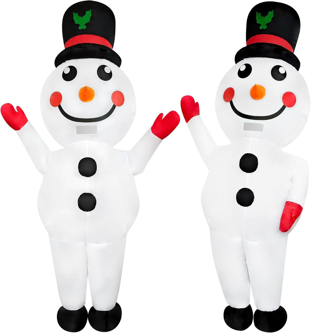 Christmas Snowman Inflatable Costume Blow-up Suit