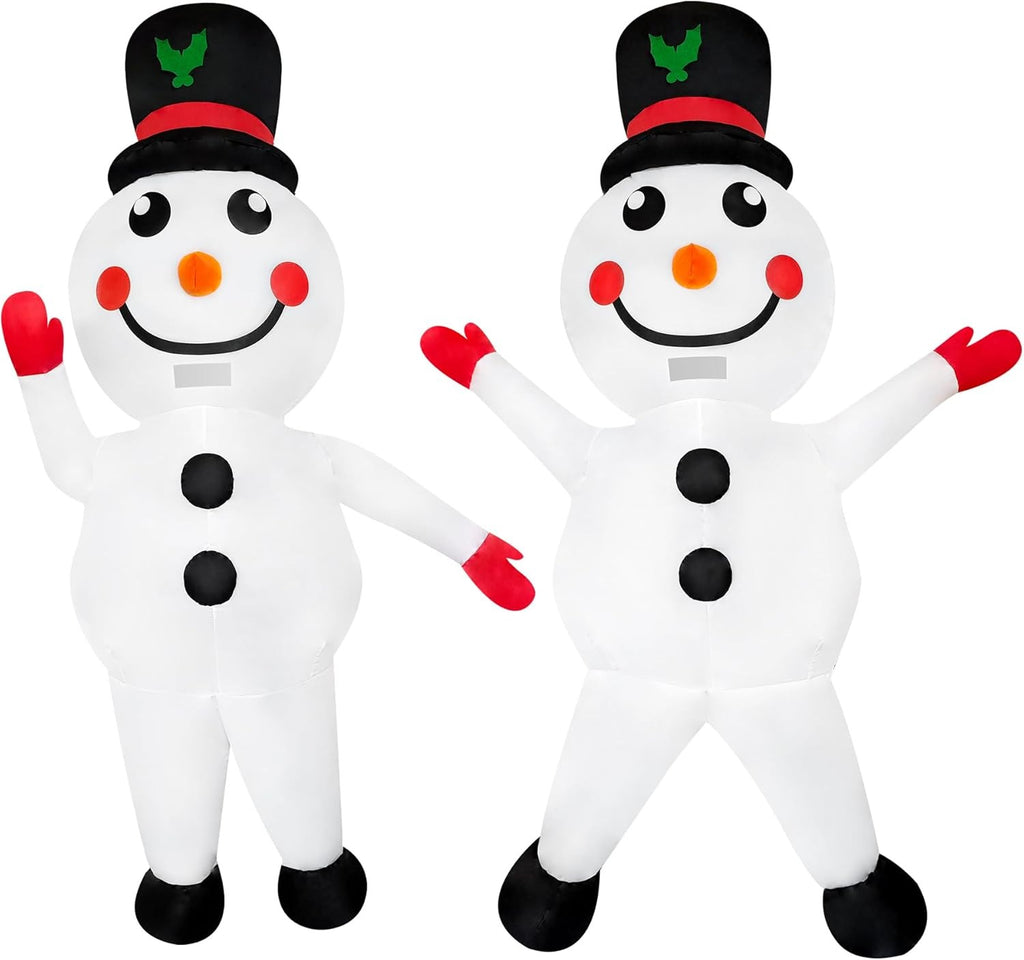 Christmas Snowman Inflatable Costume Blow-up Suit