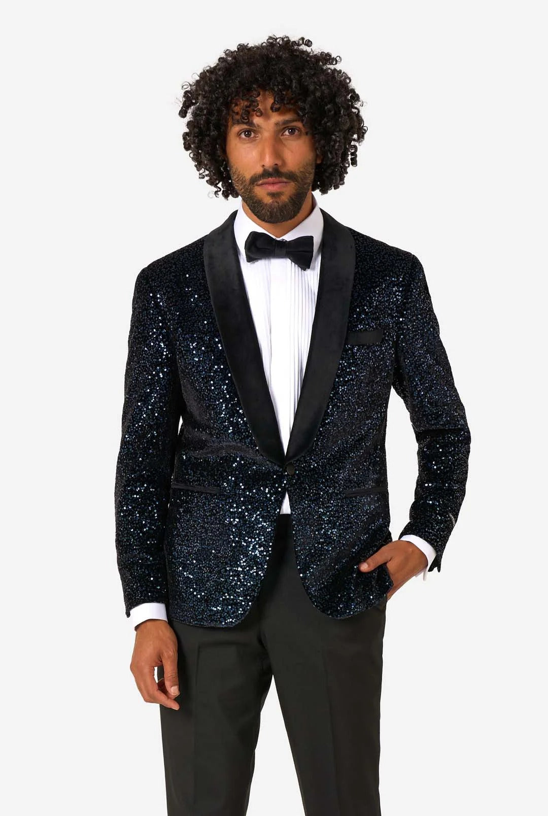 Dinner Jacket - Navy Sequins