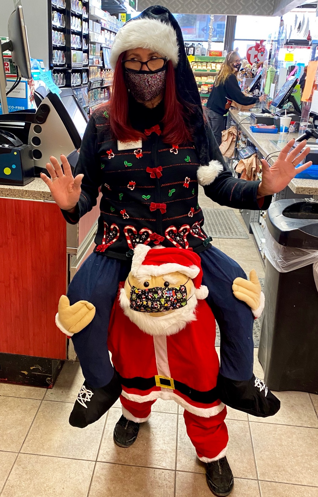 Morph Santa Piggyback Costume