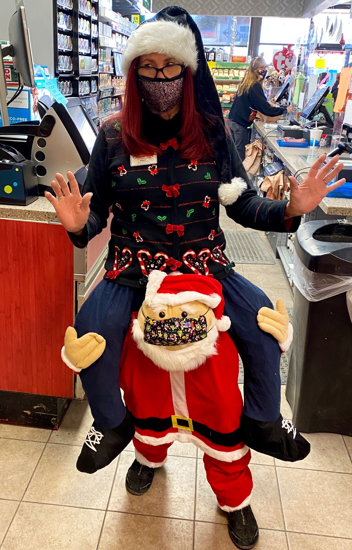 Morph Santa Piggyback Costume