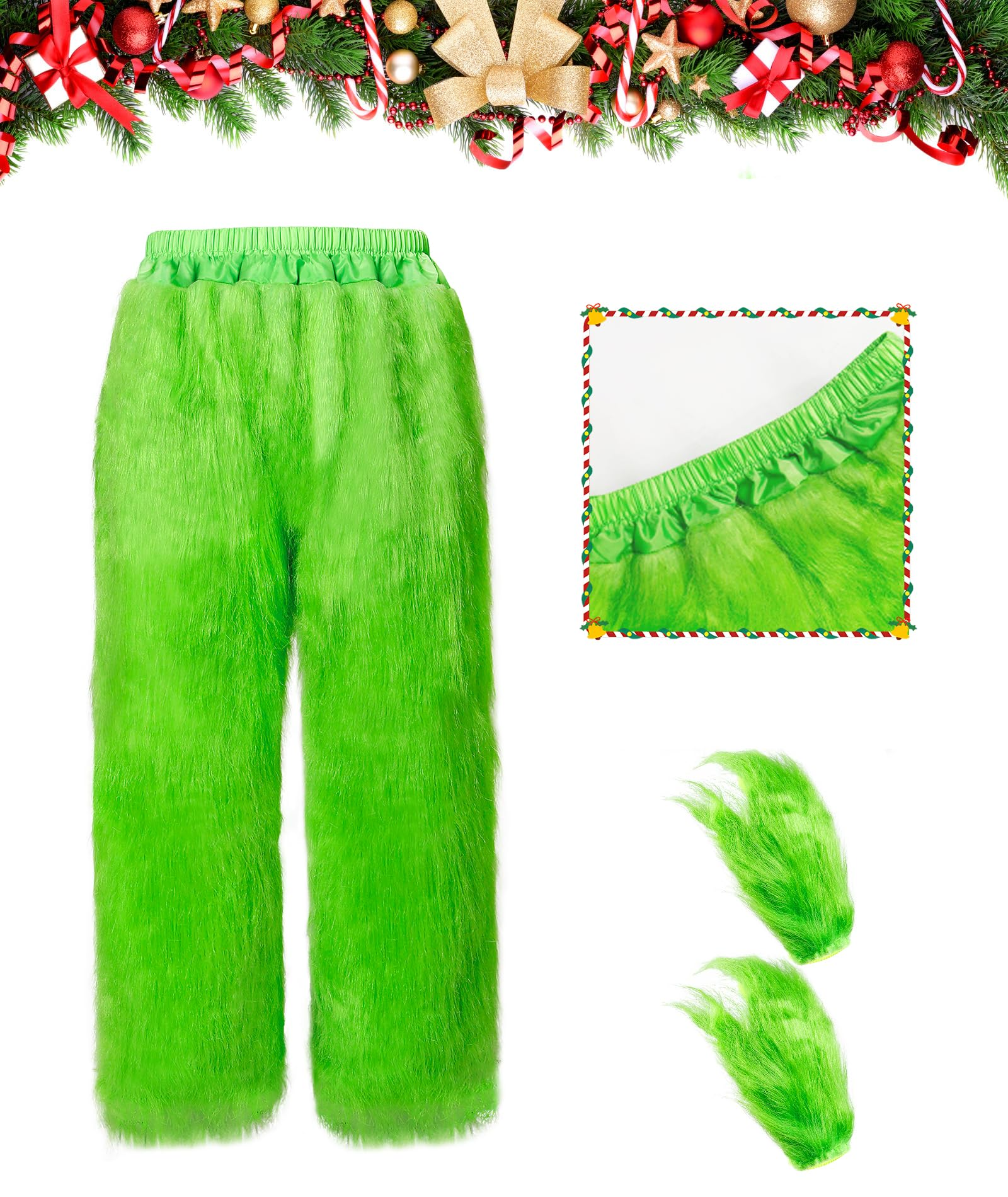 Santa Claus Costume for Men Women Adult - 9pc