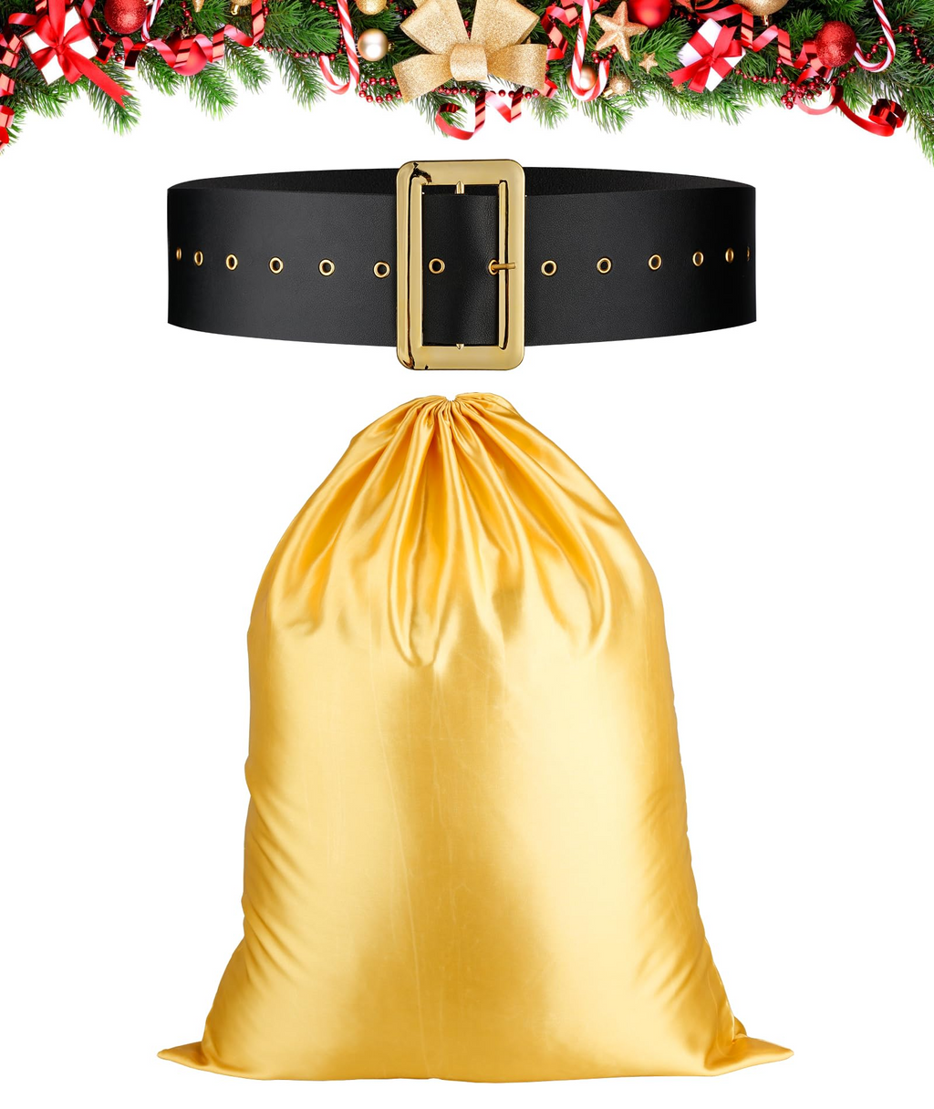 Santa Claus Costume for Men Women Adult - 9pc