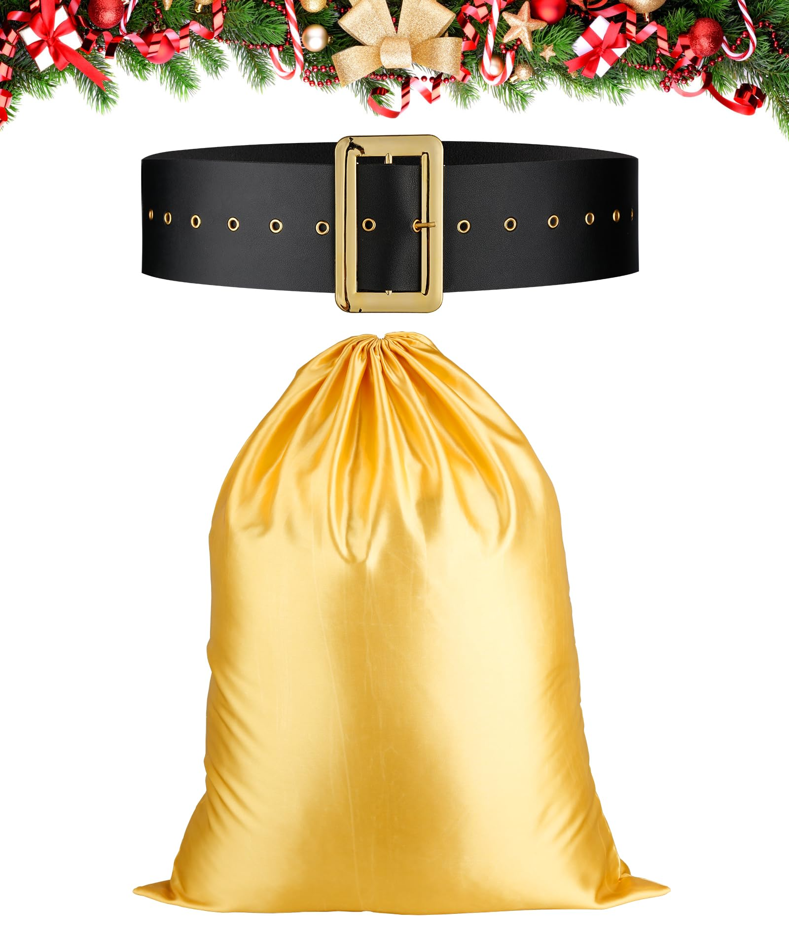 Santa Claus Costume for Men Women Adult - 9pc