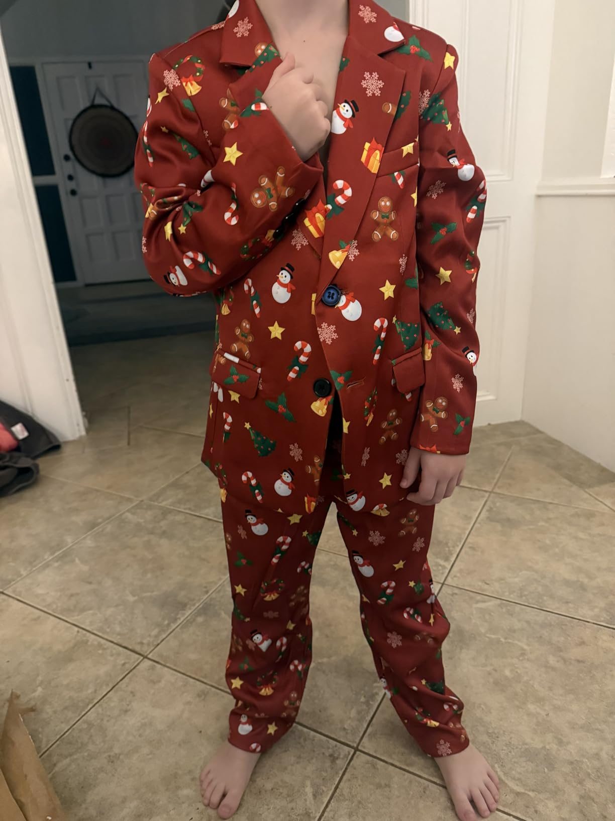 Kids Christmas Suits for Boys 4 Piece Including Jacket