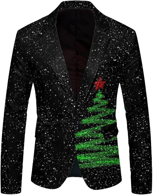Mens Christmas Blazer Christmas Suit